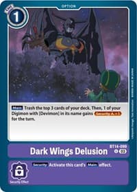 Dark Wings Delusion - Blast Ace - Digimon Card Game card