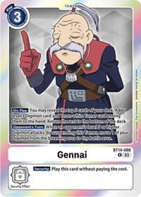 Gennai - Blast Ace - Digimon Card Game card