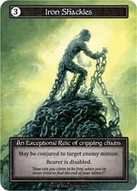 Iron Shackles (Foil) - Beta - Sorcery: Contested Realm card
