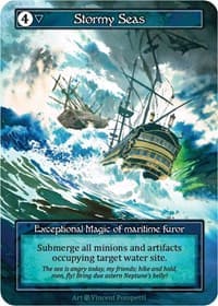 Stormy Seas (Foil) - Beta - Sorcery: Contested Realm card