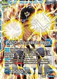Raditz // Raditz, the Invasion Begins - Perfect Combination - Dragon Ball Super: Masters card