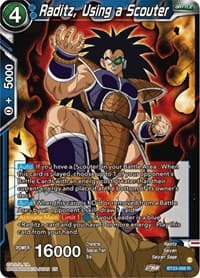 Raditz, Using a Scouter - Perfect Combination - Dragon Ball Super: Masters card