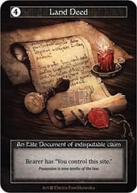 Land Deed (Foil) - Beta - Sorcery: Contested Realm card