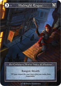 Midnight Rogue (Foil) - Beta - Sorcery: Contested Realm card
