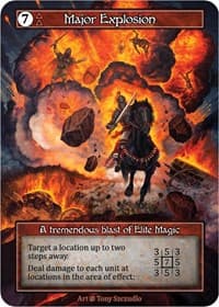 Major Explosion (Foil) - Beta - Sorcery: Contested Realm card