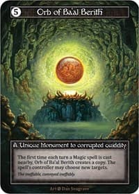 Orb of Ba'al Berith (Foil) - Beta - Sorcery: Contested Realm card