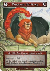 Panorama Manticore (Foil) - Beta - Sorcery: Contested Realm card