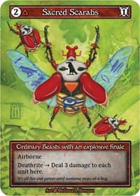Sacred Scarabs (Foil) - Beta - Sorcery: Contested Realm card