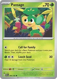 Pansage - SV04: Paradox Rift - Pokemon card