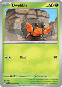 Dwebble - SV04: Paradox Rift - Pokemon card
