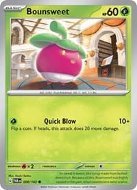 Bounsweet - SV04: Paradox Rift - Pokemon card