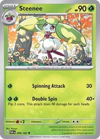 Steenee - SV04: Paradox Rift - Pokemon card