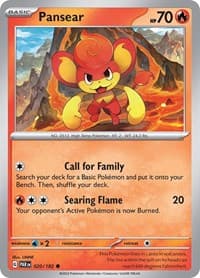 Pansear - SV04: Paradox Rift - Pokemon card