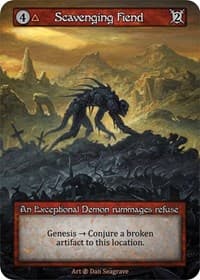 Scavenging Fiend - Beta - Sorcery: Contested Realm card