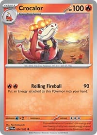 Crocalor - SV04: Paradox Rift - Pokemon card