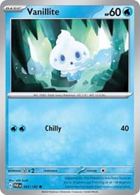 Vanillite - SV04: Paradox Rift - Pokemon card