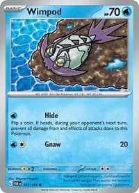 Wimpod - SV04: Paradox Rift - Pokemon card