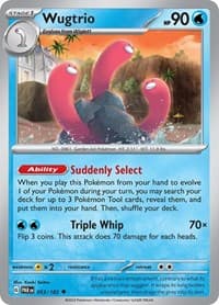Wugtrio - SV04: Paradox Rift - Pokemon card