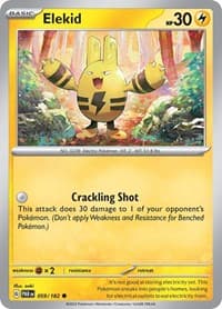 Elekid - SV04: Paradox Rift - Pokemon card