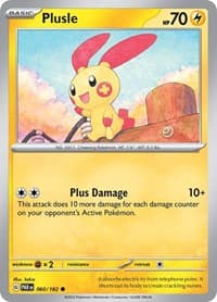 Plusle - SV04: Paradox Rift - Pokemon card
