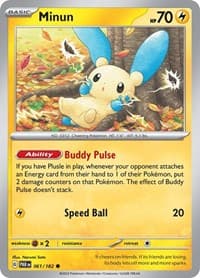 Minun - SV04: Paradox Rift - Pokemon card