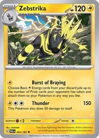 Zebstrika - SV04: Paradox Rift - Pokemon card