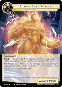 Titan of Light Solarisire - Judgment of the Rogue Planet - Force of Will card