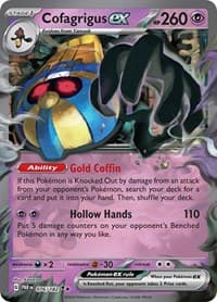 Cofagrigus ex - SV04: Paradox Rift - Pokemon card