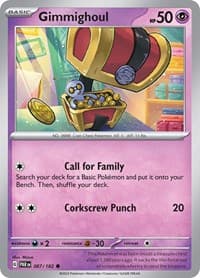Gimmighoul - SV04: Paradox Rift - Pokemon card