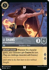 Li Shang - Archery Instructor - Rise of the Floodborn - Disney Lorcana card