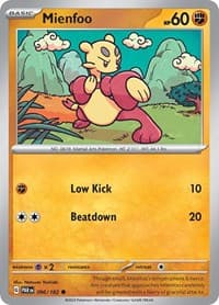Mienfoo - SV04: Paradox Rift - Pokemon card