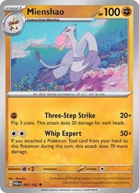 Mienshao - SV04: Paradox Rift - Pokemon card