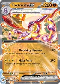 Toxtricity ex - SV04: Paradox Rift - Pokemon card