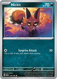Nickit - SV04: Paradox Rift - Pokemon card