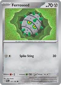 Ferroseed - SV04: Paradox Rift - Pokemon card