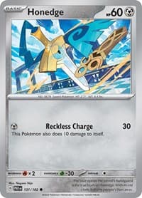 Honedge - SV04: Paradox Rift - Pokemon card