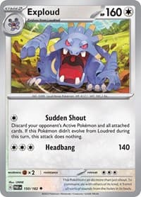Exploud - SV04: Paradox Rift - Pokemon card