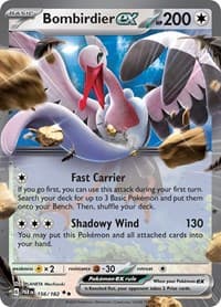 Bombirdier ex - SV04: Paradox Rift - Pokemon card