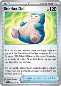 Snorlax Doll - SV04: Paradox Rift - Pokemon card
