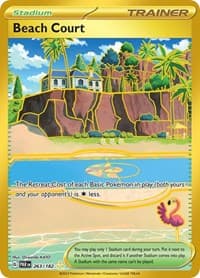 Beach Court - SV04: Paradox Rift - Pokemon card