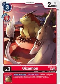 Gizamon - Blast Ace - Digimon Card Game card