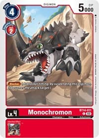 Monochromon - Blast Ace - Digimon Card Game card