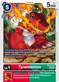 Tyrannomon - Blast Ace - Digimon Card Game card