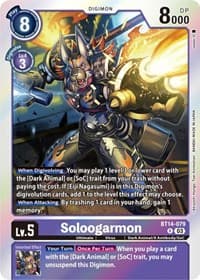 Soloogarmon - Blast Ace - Digimon Card Game card