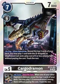 Cargodramon - Blast Ace - Digimon Card Game card