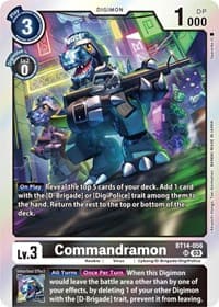 Commandramon - Blast Ace - Digimon Card Game card