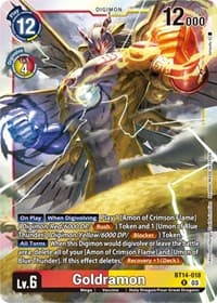 Goldramon - Blast Ace - Digimon Card Game card