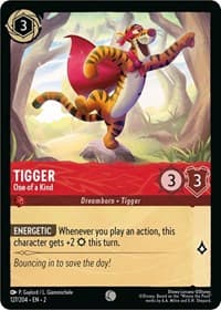 Tigger - One of a Kind - Rise of the Floodborn - Disney Lorcana card