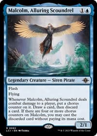 Malcolm, Alluring Scoundrel - The Lost Caverns of Ixalan - Magic: The Gathering card