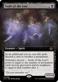 Souls of the Lost (Extended Art) - The Lost Caverns of Ixalan - Magic: The Gathering card